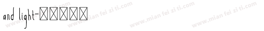 and light字体转换